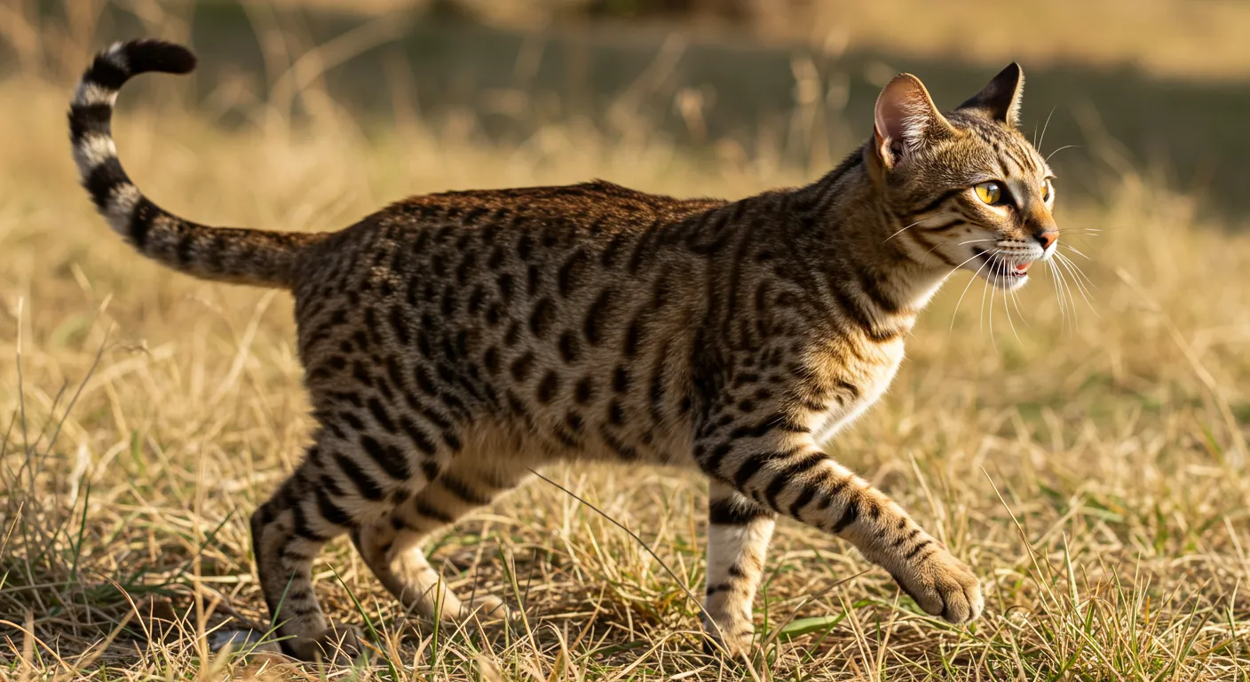 Gato Ocicat manchado y sociable